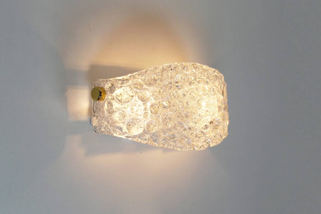 Pair of Murano glass 'bubble' sconces by Hillebrand