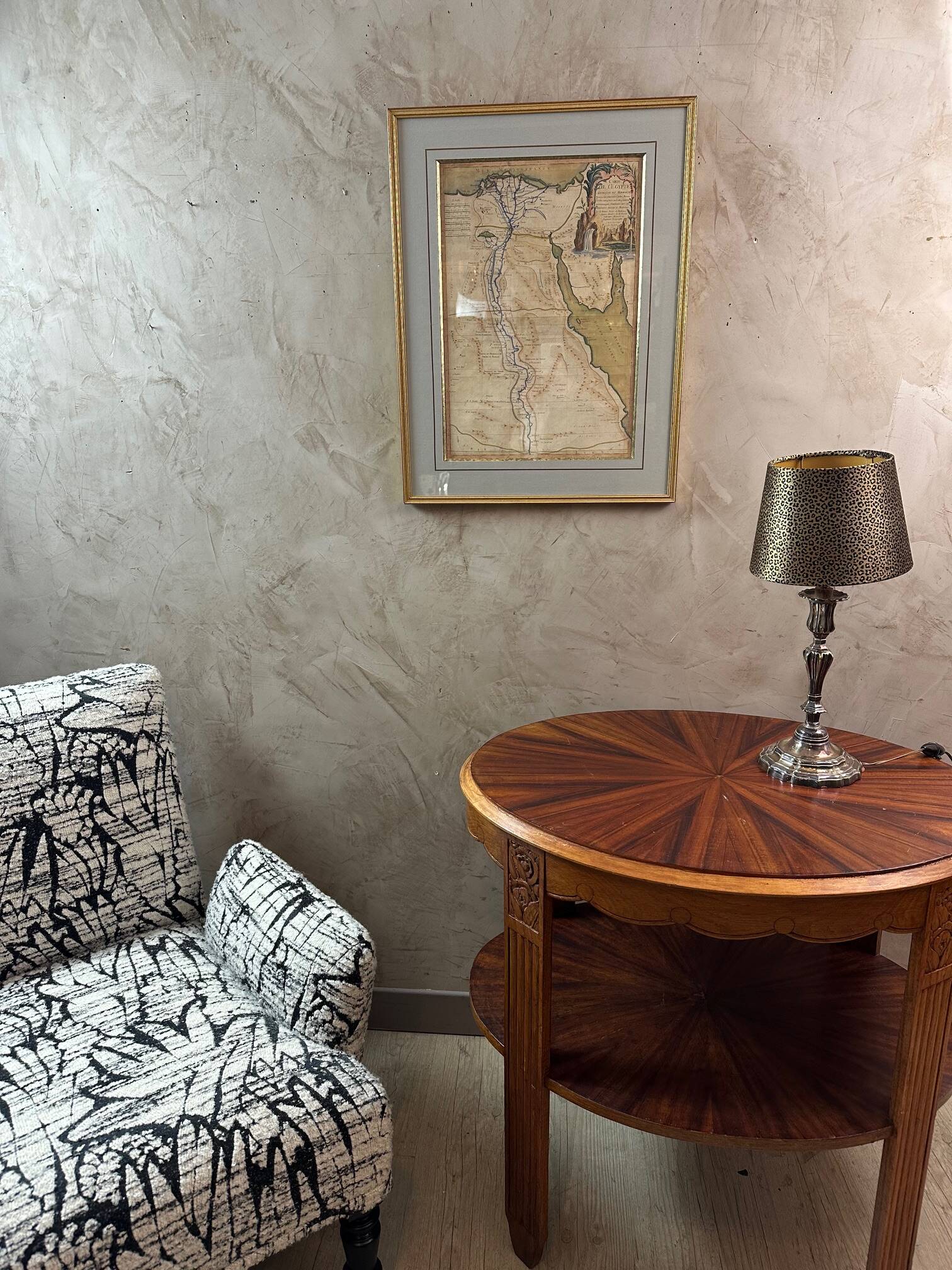 Map of Egypt 1762 under frame