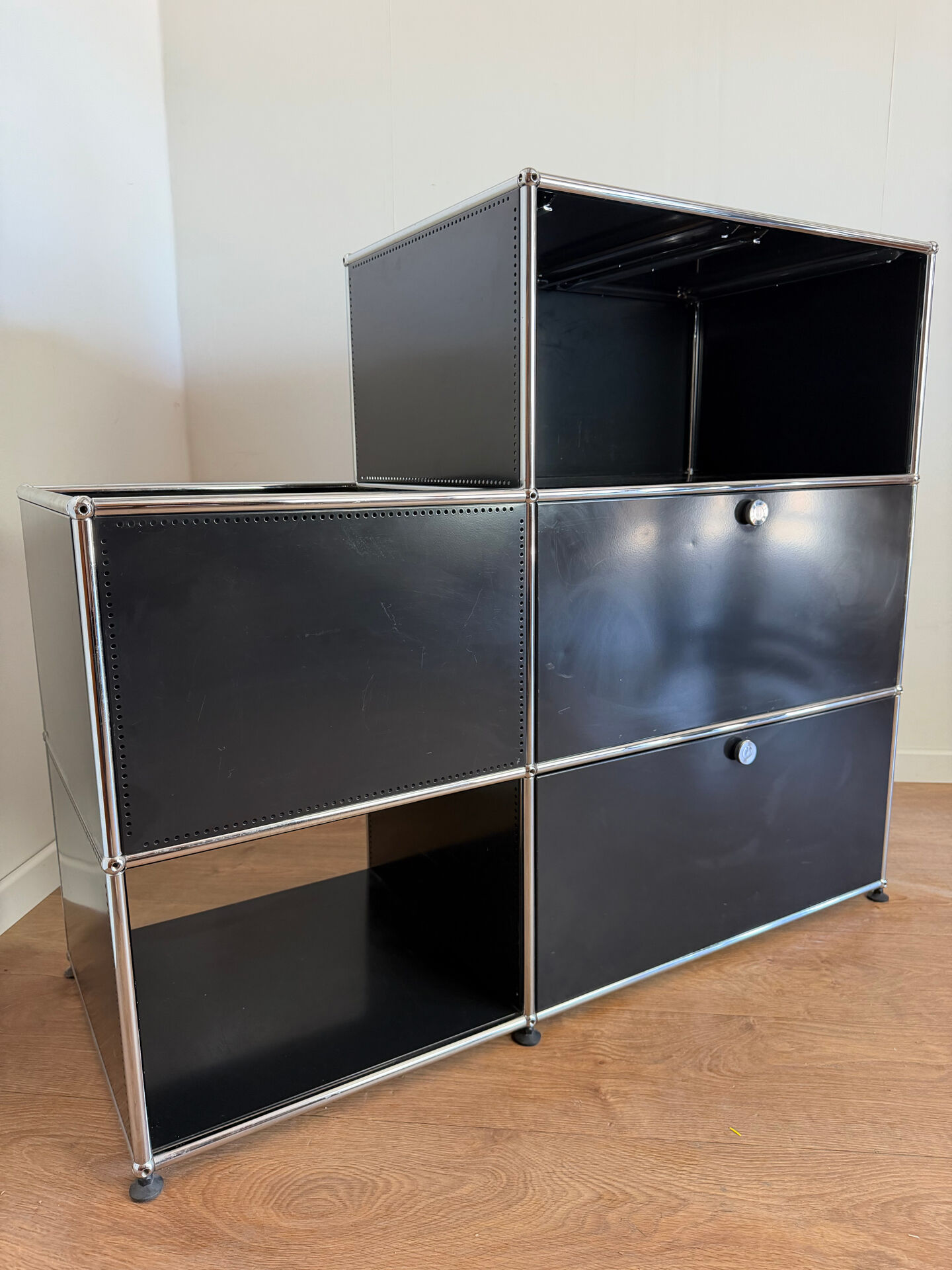 Meuble modulable USM Haller noir