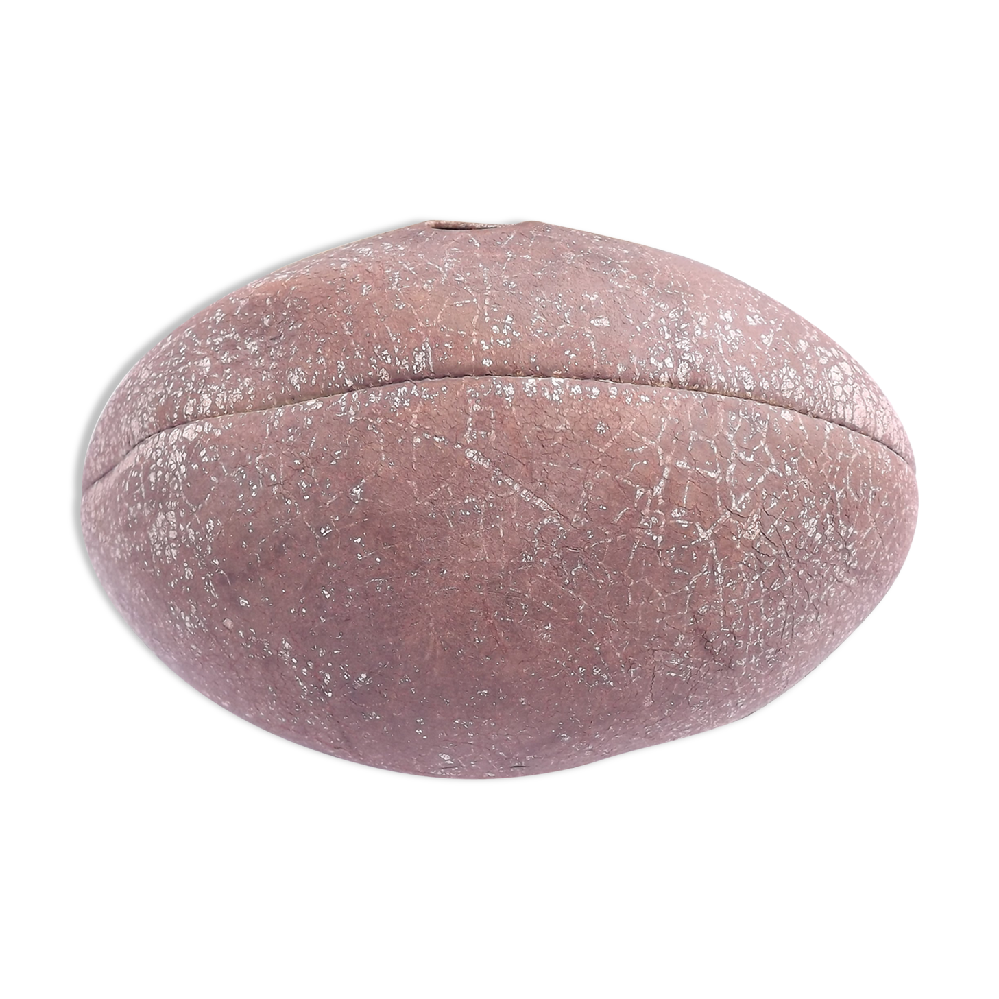 Old leather rugby ball