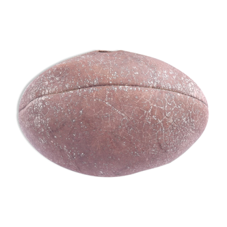 Old leather rugby ball
