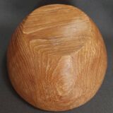 Vintage wooden fruit bowl
