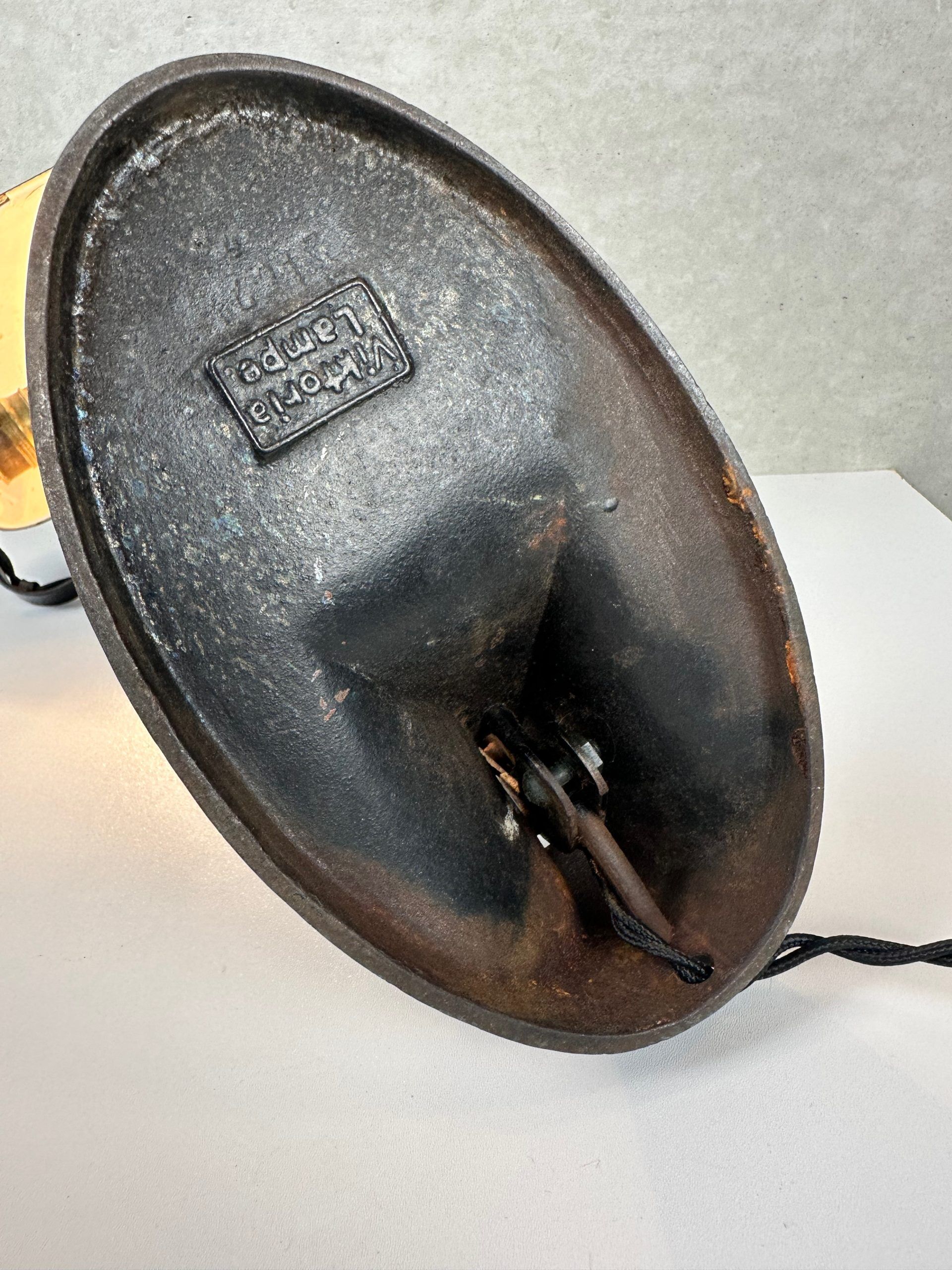 Antique notary lamp – Viktoria lamp – enamel