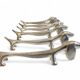 Vintage Knife Rests, Set of Six Silver Plated Dachshund Dogs, Italy, 20th-C