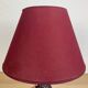 Lampe céramique crispée rouge Vallauris