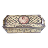 Old biscuit box Pernot Dijon embossed sheet metal lithographed early twentieth century