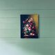 Huile sur toile bouquet de fleurs signé Anceschi