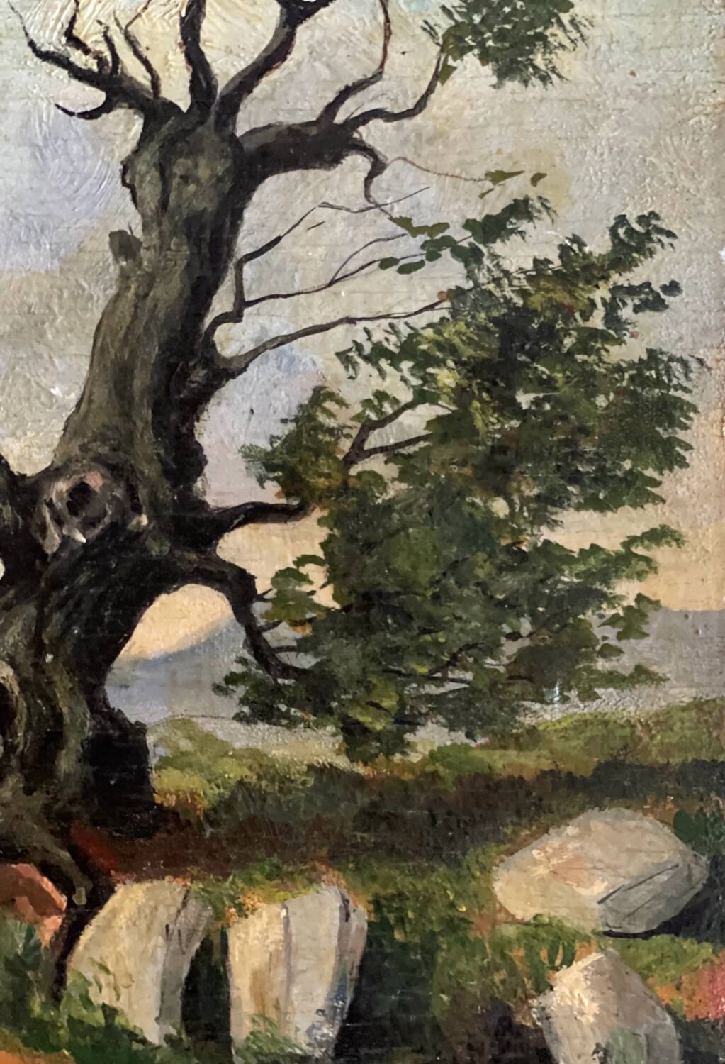 Small painting on wood.