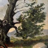 Small painting on wood.