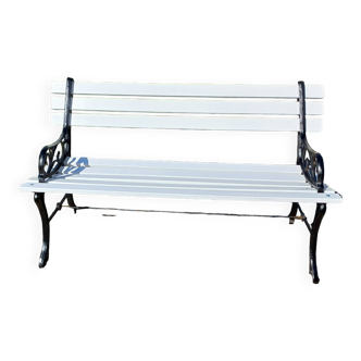 1900 Cast Iron and Wood Bench