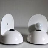 White Buco applior by Claudio Dini edited by Artemide, 1974