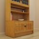 Henning Kjærnulf Oak Bookcase with Glass Doors, Danish 1960s