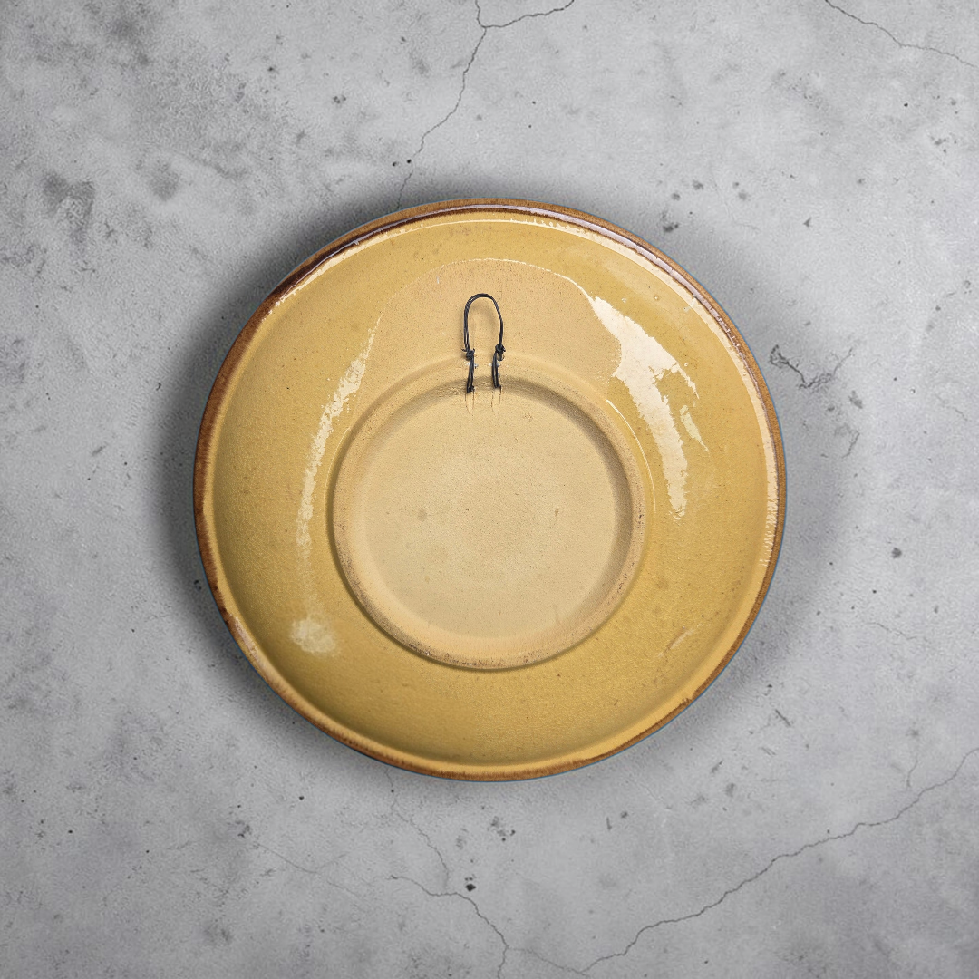 Alsatian earthenware plate