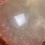 Vintage round coffee table: onyx top & gold brass structure