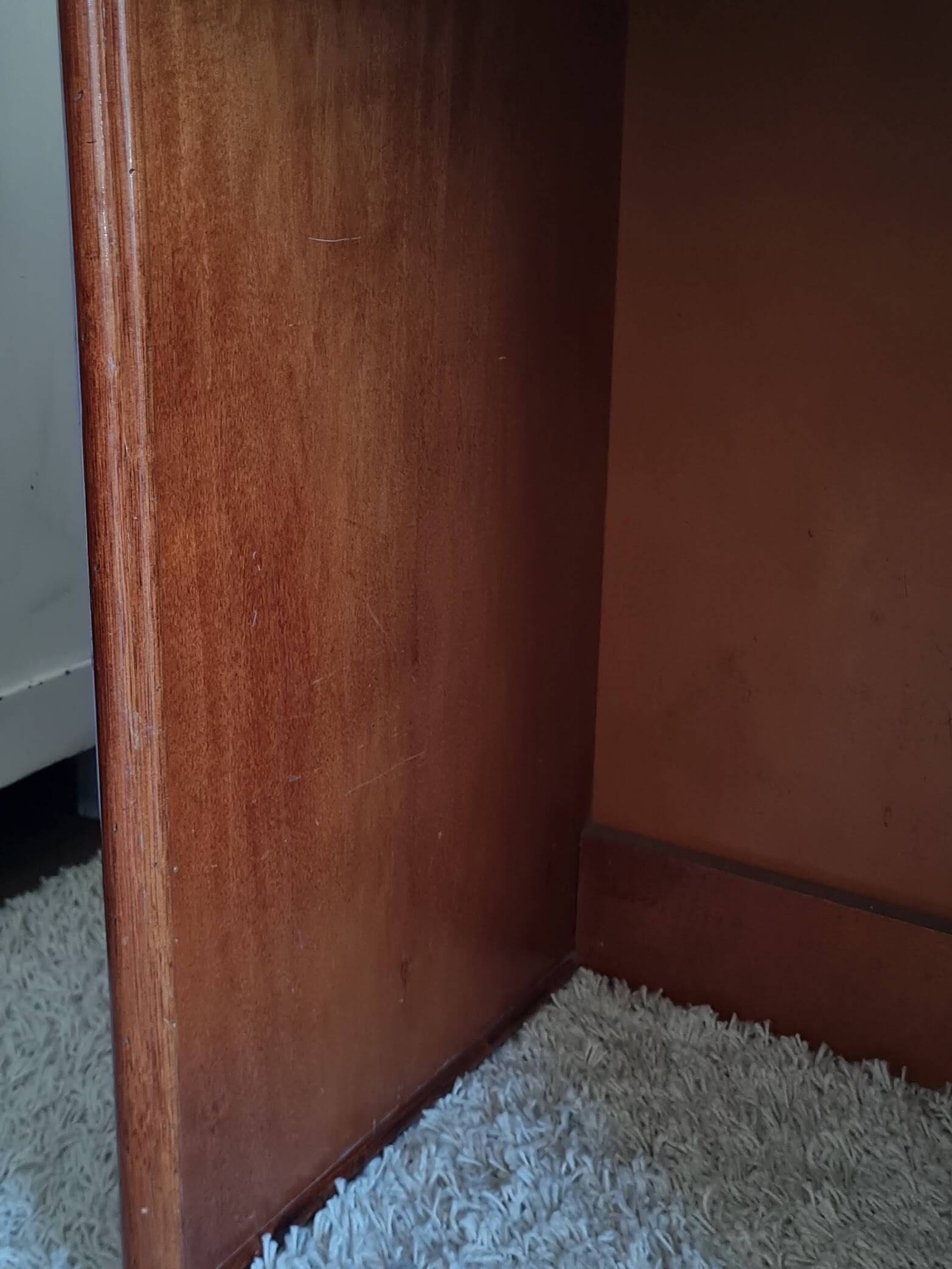 Vintage rattan desk from the 1970s.