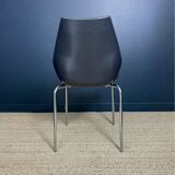 Set of 6 black dining room chairs from the 2000s