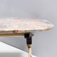 Beech Coffee Table with a Rectangular Marble Breccia Pernice Top