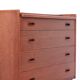 Danish design teak chest of drawers with dressing table, 1960s
