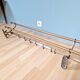Art Deco brass wall coat rack, 1920s-30s