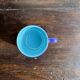 Set of 12 small vintage espresso cups duo in blue Made in Italy