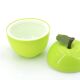 Green plastic apple ice cube bucket, 1970s