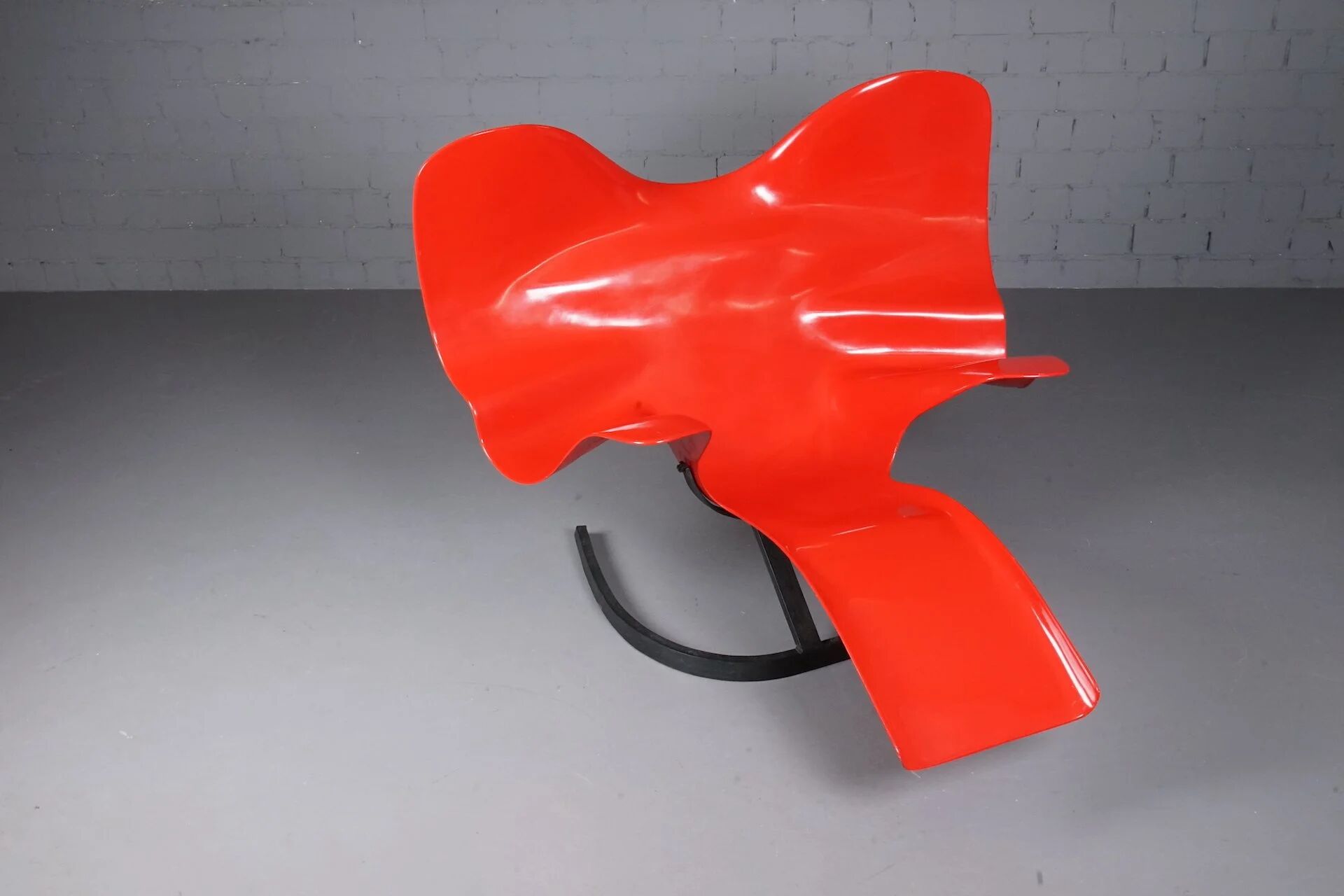 Red Elephant Chair by Bernard Rancillac