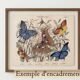 Gravure de 1886.  Libellules. Lithographie ancienne zoologique et vintage