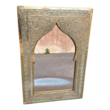 Moroccan brass mirror 19x28cm