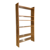 Vintage freestanding bookshelf in solid oak