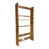 Vintage freestanding bookshelf in solid oak