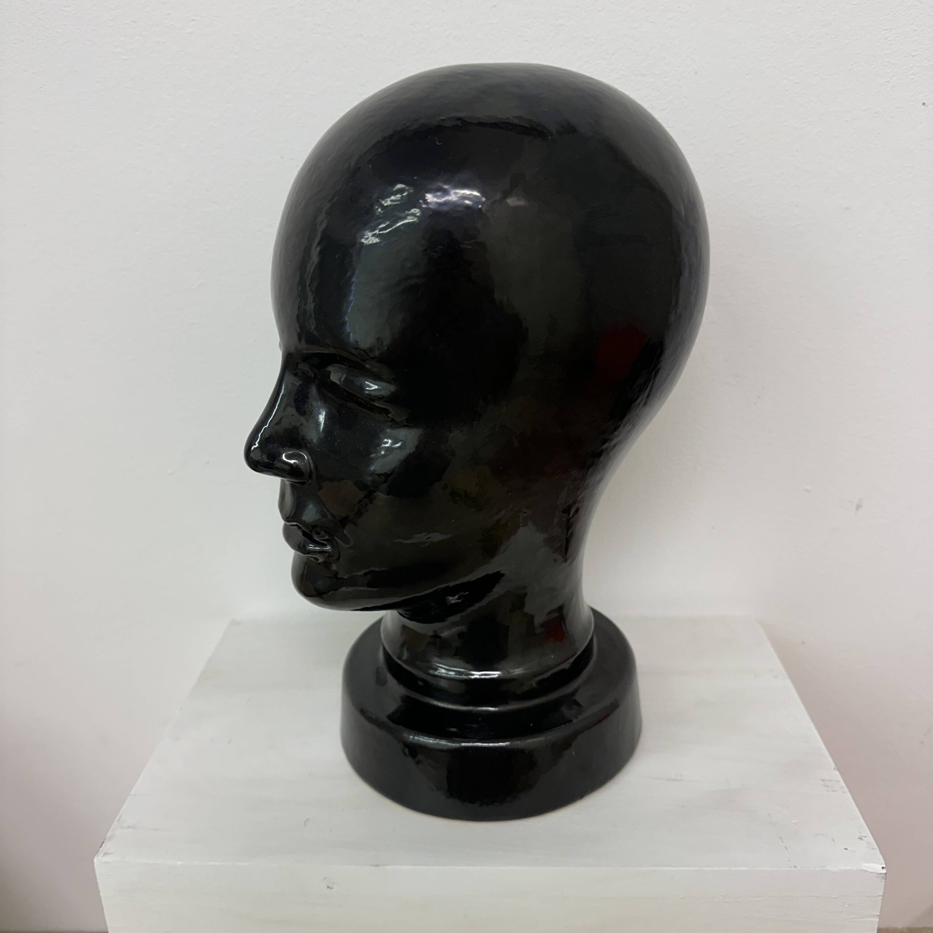 Mid-Century Ceramic mannequin Head from Scheurich West Germany , 1970s