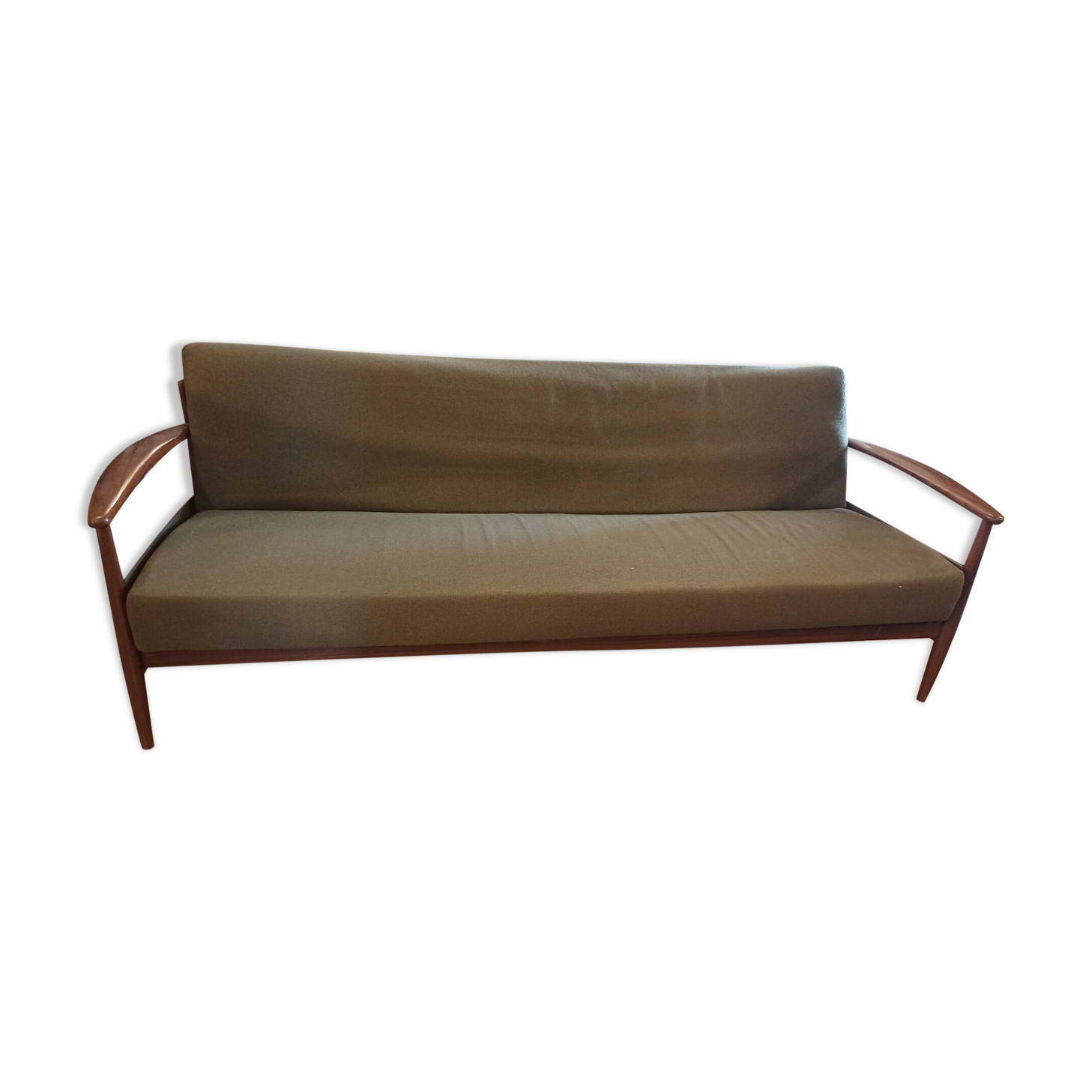 1960 Scandinavian convertible bench, in its original condition.