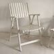 Pair of vintage 1960s folding garden chairs