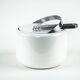 Stelton Ice Bucket in White with Steel Detail, Danish Design, 1970s