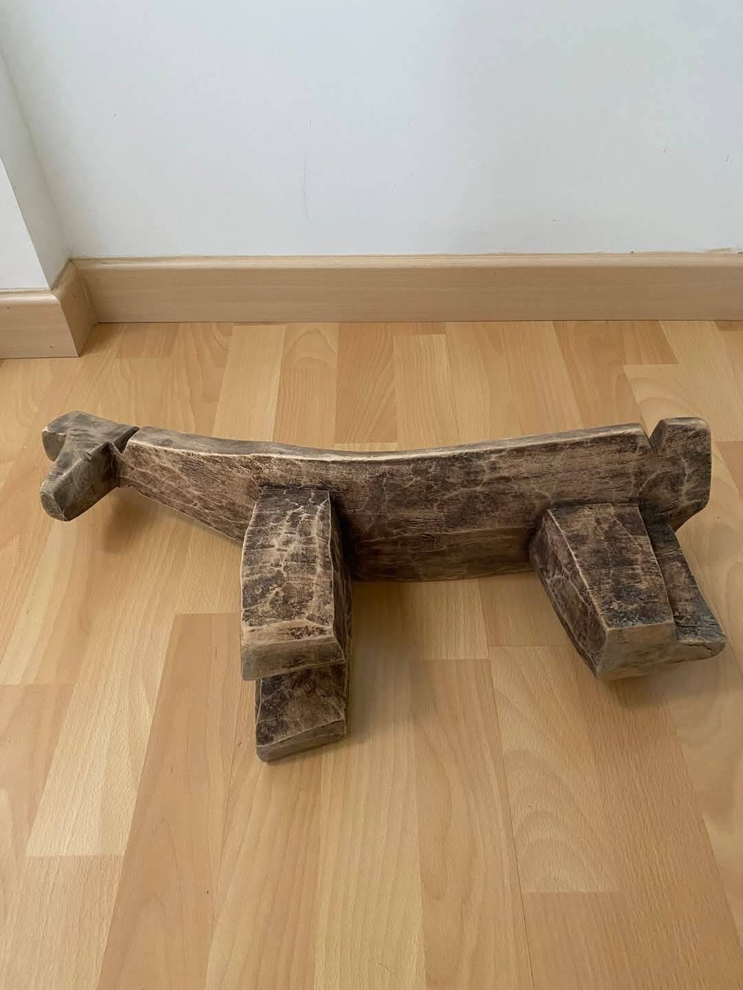 Small zoomorphic wooden bench (Burkina Faso)