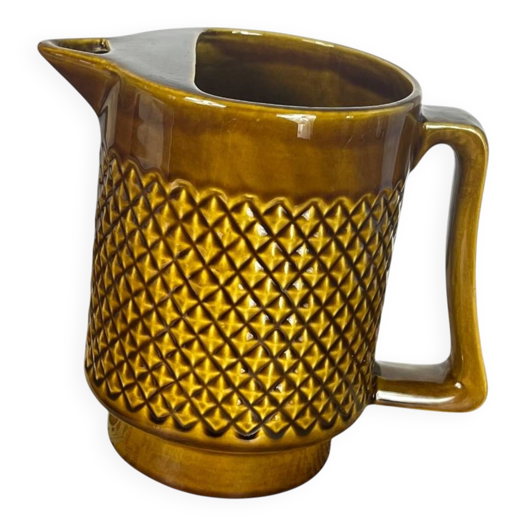Old ceramic pitcher from Sarreguemines