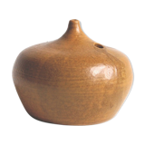Vase soliflore vintage couleur camel signé