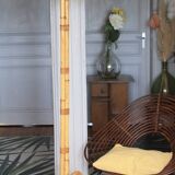 Grand lampadaire tripode rotin et bambou