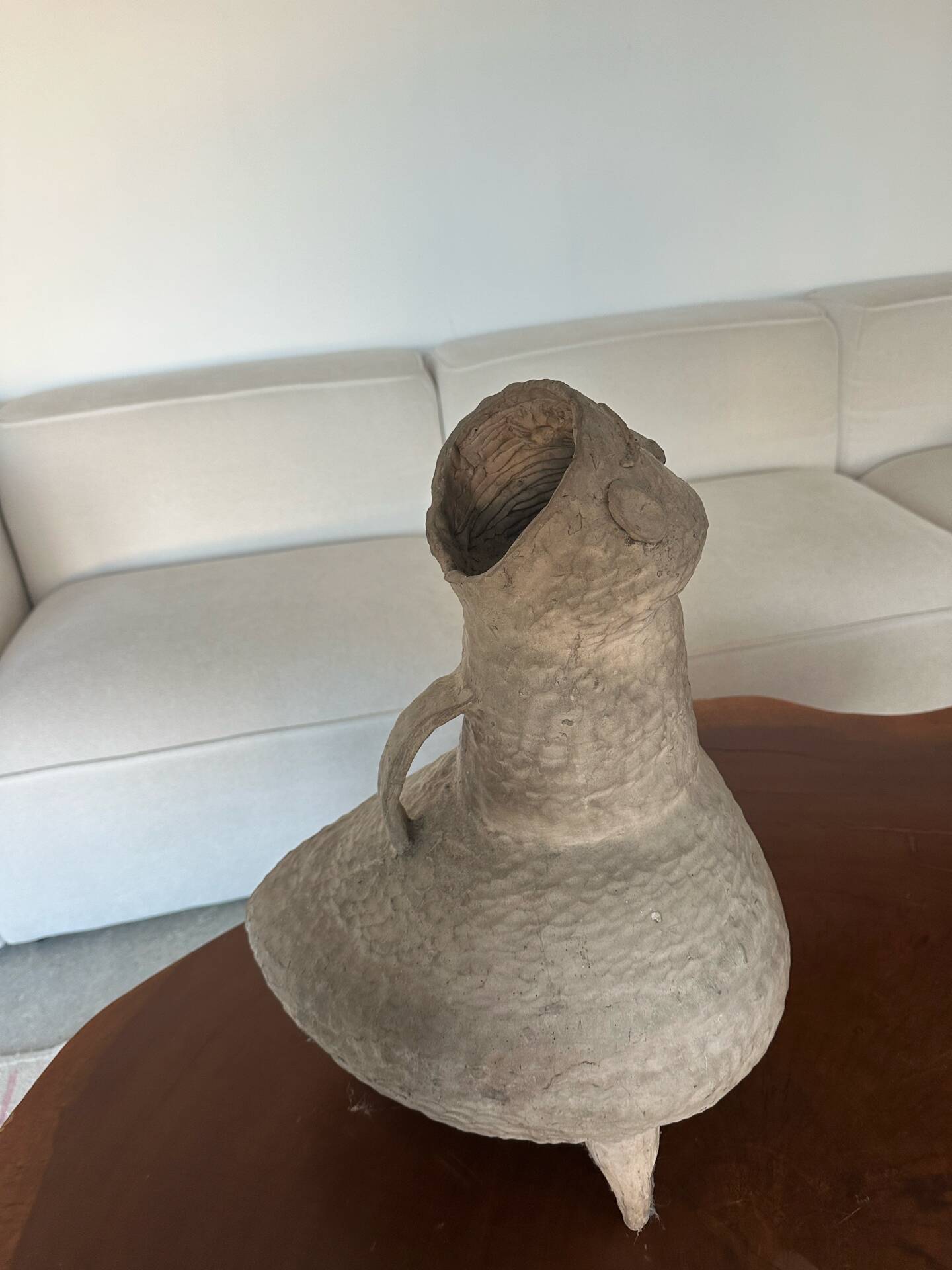 Large zoomorphic ceramic vase