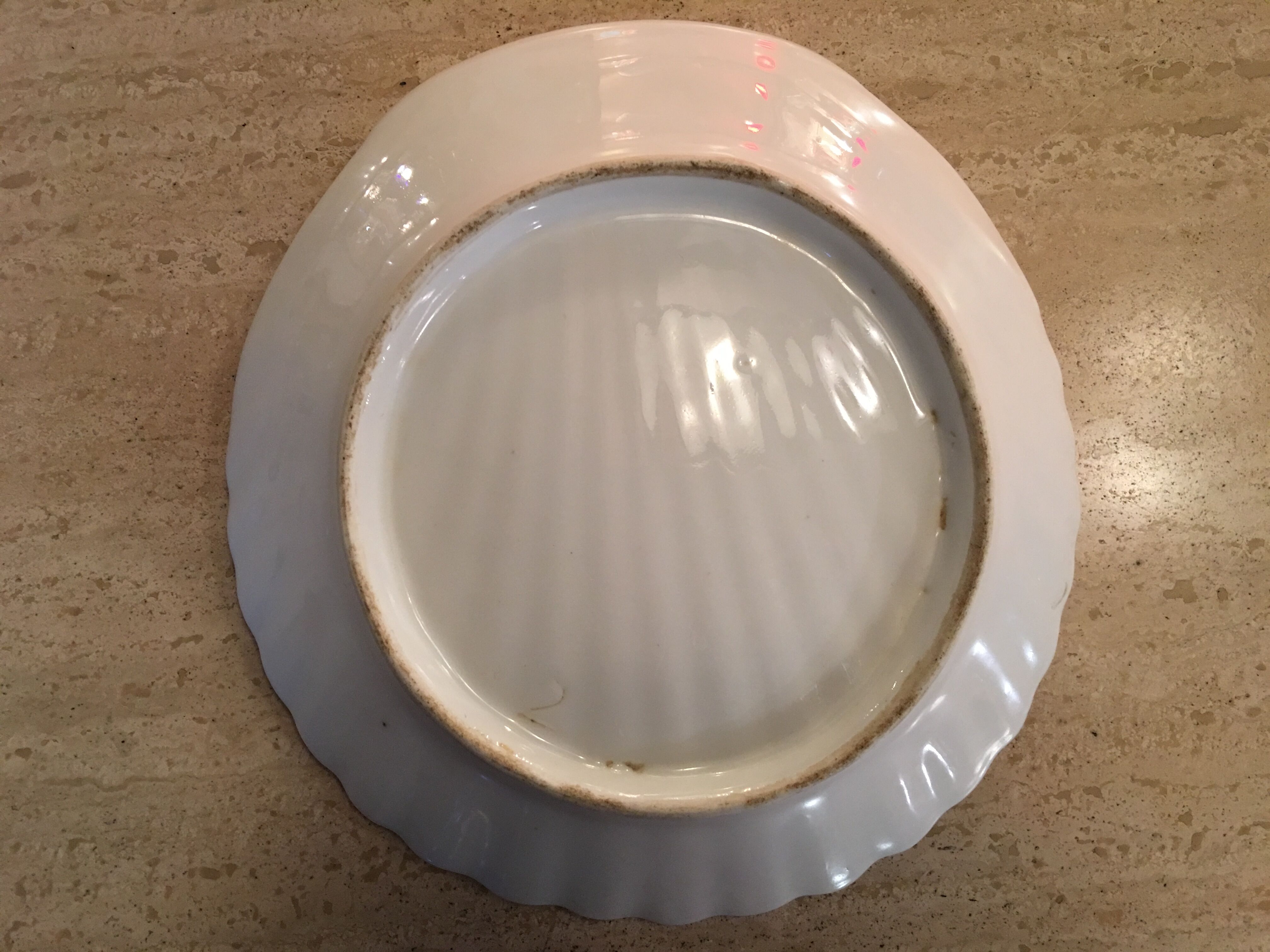 Coupelle faience blanche début XX