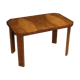 Table basse italienne en bois de noyer dans le style art déco