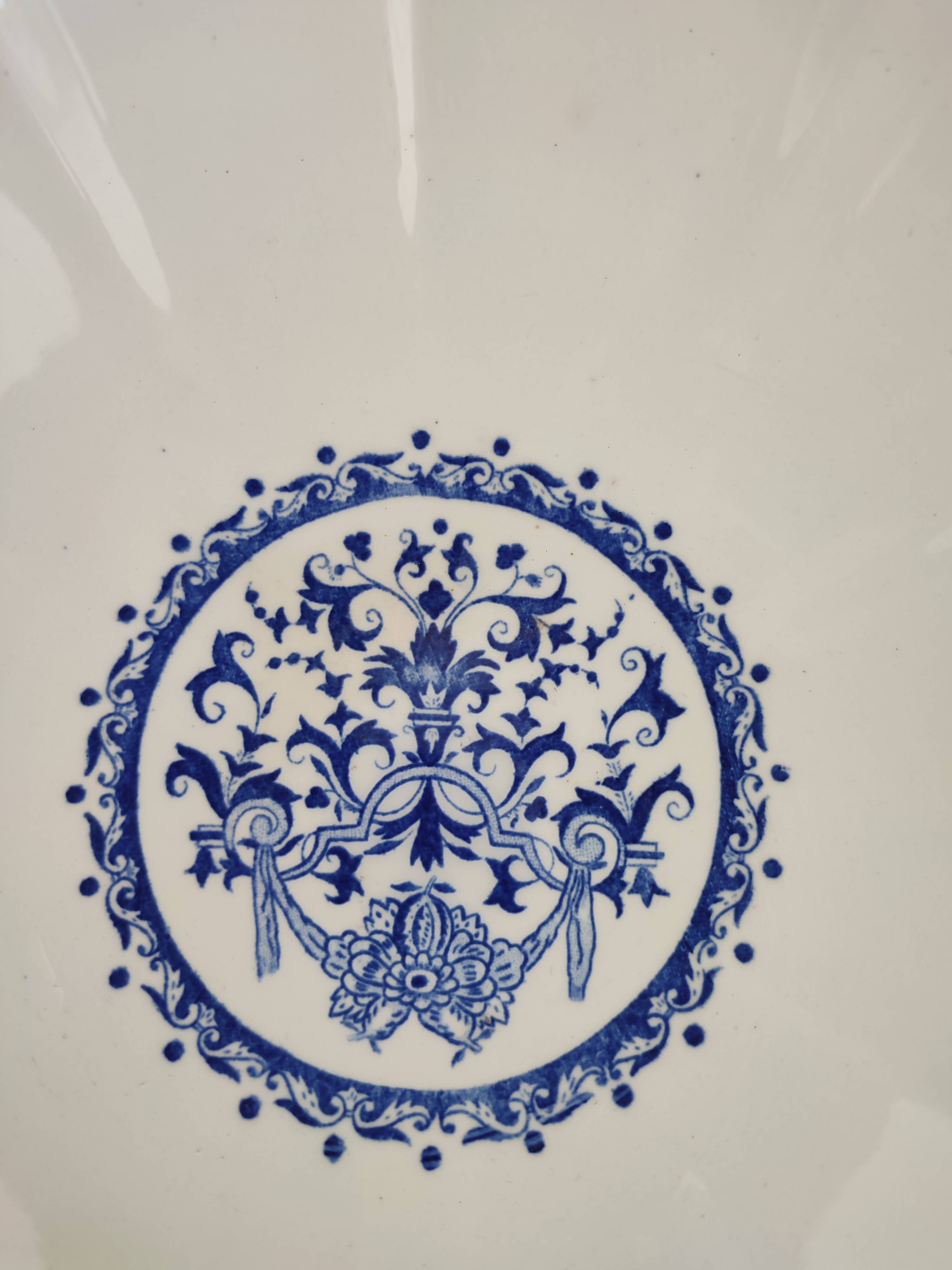 Old Faience Salad Bowl from Gien