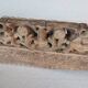 Antique fragment of a 19th century Sicilian carved wooden cart
