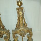 2 Chenets de cheminée Bronze 19 ème Siècle