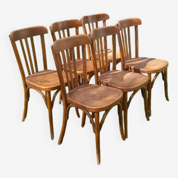 Set of 6 Fischel bistro chairs