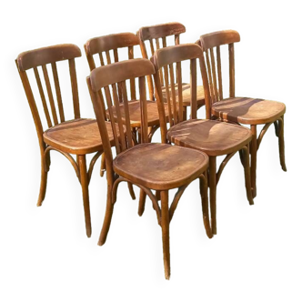 Lot de 6 chaises bistrot Fischel