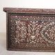 19th century Syrian wedding chest with mother of pearl inlay