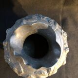 Embossed pewter vase with floral motifs 1930