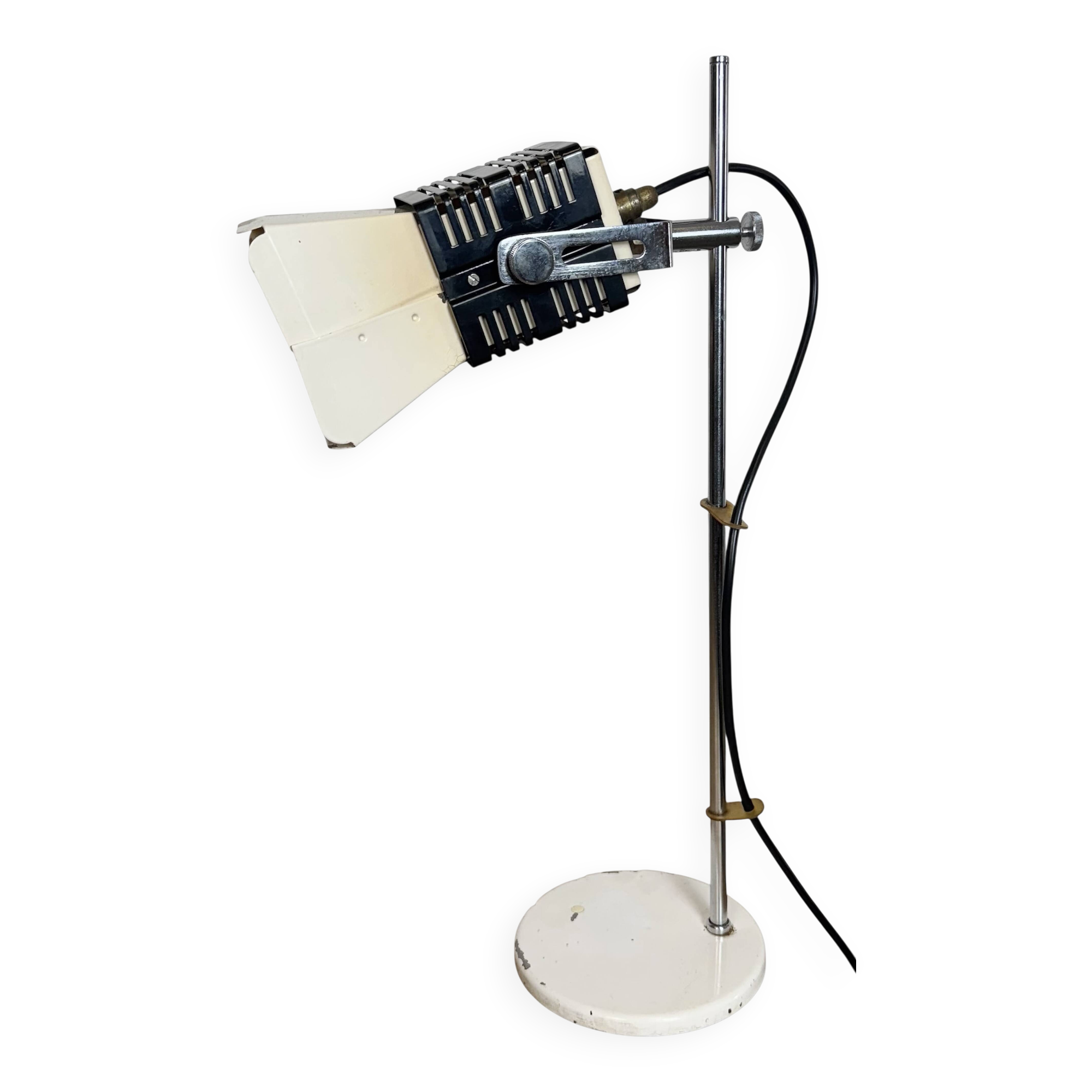 Vintage Beige Table Lamp , 1970s