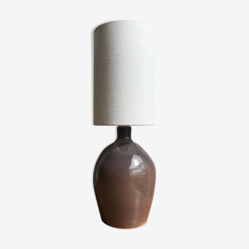 Lampe en céramique mauve